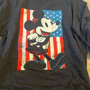 Disney Women's Sweater with Mickey Mouse in Red, Blue, and Black